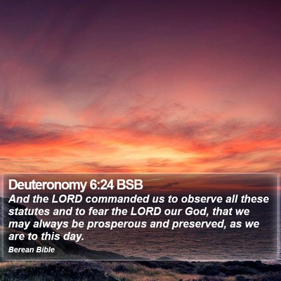 Deuteronomy 6:24 BSB Bible Verse Image