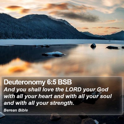 Deuteronomy 6:5 BSB Bible Verse Image