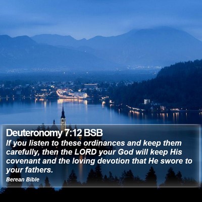 Deuteronomy 7:12 BSB Bible Verse Image