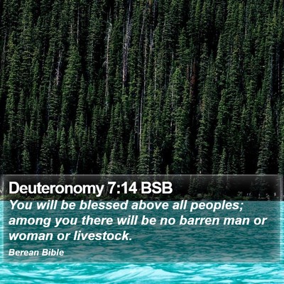 Deuteronomy 7:14 BSB Bible Verse Image
