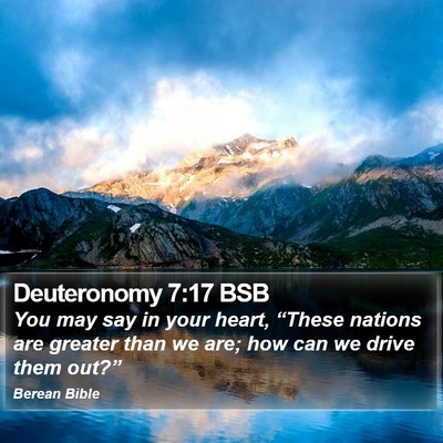 Deuteronomy 7:17 BSB Bible Verse Image