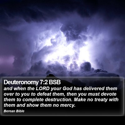 Deuteronomy 7:2 BSB Bible Verse Image