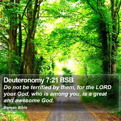 Deuteronomy 7:21 BSB Bible Verse Image