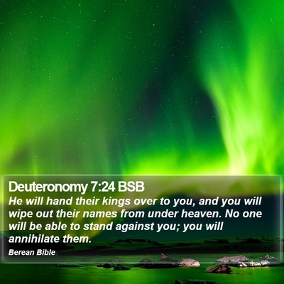 Deuteronomy 7:24 BSB Bible Verse Image