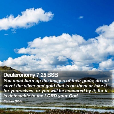 Deuteronomy 7:25 BSB Bible Verse Image