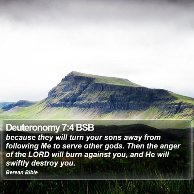 Deuteronomy 7:4 BSB Bible Verse Image