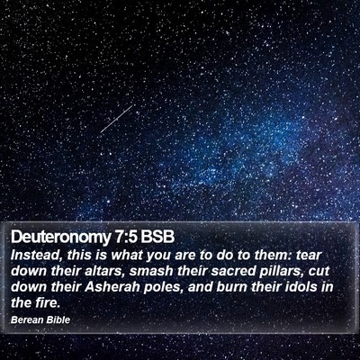 Deuteronomy 7:5 BSB Bible Verse Image