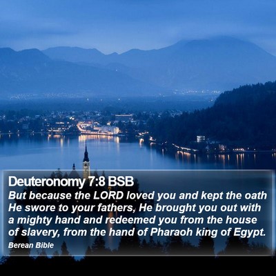 Deuteronomy 7:8 BSB Bible Verse Image