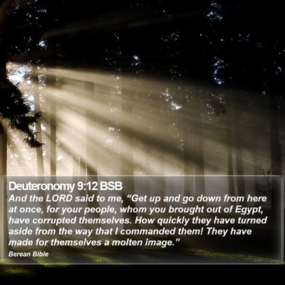Deuteronomy 9:12 BSB Bible Verse Image
