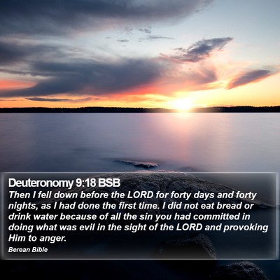 Deuteronomy 9:18 BSB Bible Verse Image