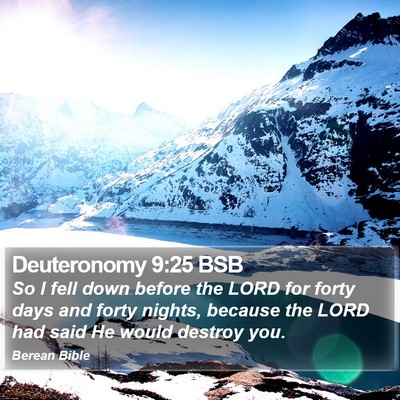 Deuteronomy 9:25 BSB Bible Verse Image