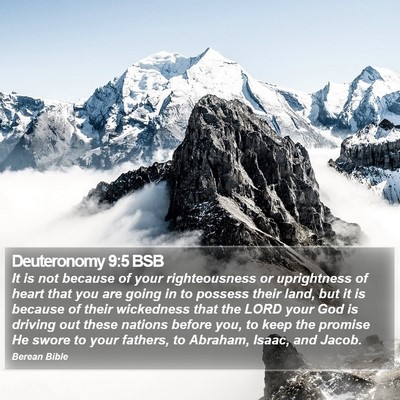 Deuteronomy 9:5 BSB Bible Verse Image