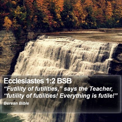 Ecclesiastes 1:2 BSB Bible Verse Image