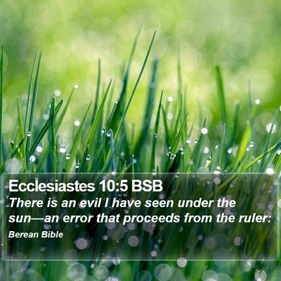 Ecclesiastes 10:5 BSB Bible Verse Image