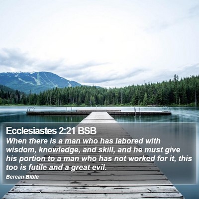 Ecclesiastes 2:21 BSB Bible Verse Image