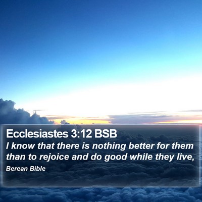 Ecclesiastes 3:12 BSB Bible Verse Image
