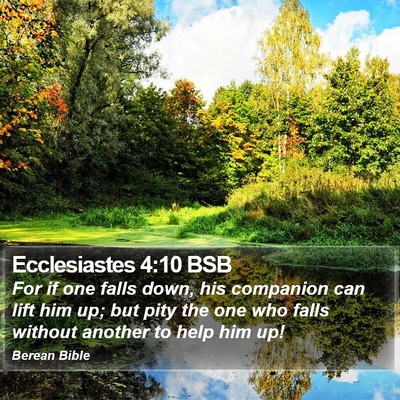 Ecclesiastes 4:10 BSB Bible Verse Image