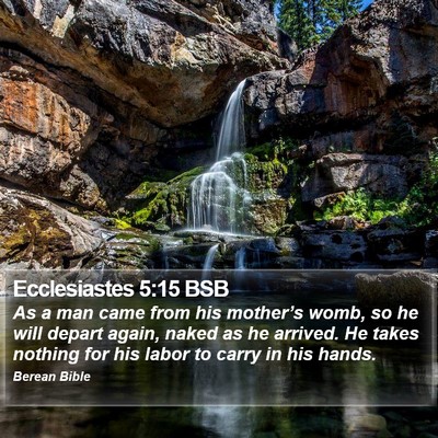 Ecclesiastes 5:15 BSB Bible Verse Image