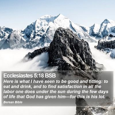 Ecclesiastes 5:18 BSB Bible Verse Image
