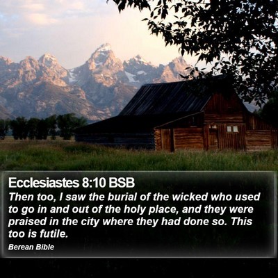 Ecclesiastes 8:10 BSB Bible Verse Image