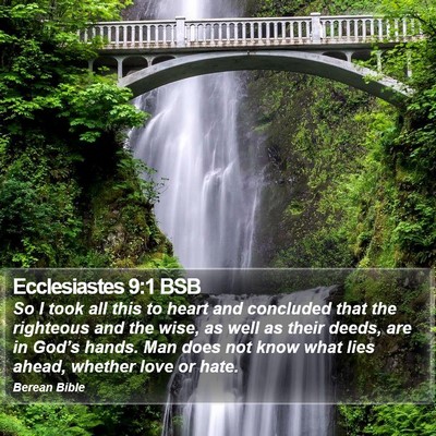 Ecclesiastes 9:1 BSB Bible Verse Image