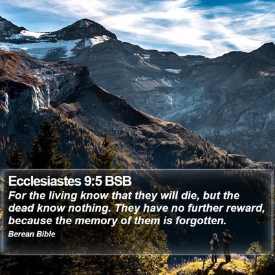 Ecclesiastes 9:5 BSB Bible Verse Image