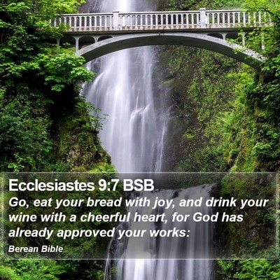 Ecclesiastes 9:7 BSB Bible Verse Image