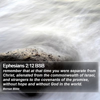 Ephesians 2:12 BSB Bible Verse Image