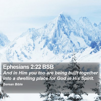 Ephesians 2:22 BSB Bible Verse Image
