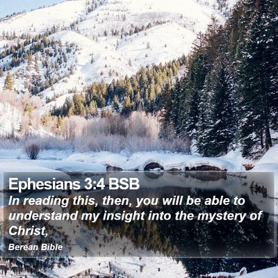 Ephesians 3:4 BSB Bible Verse Image