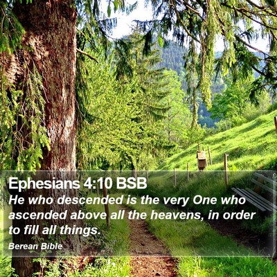 Ephesians 4:10 BSB Bible Verse Image