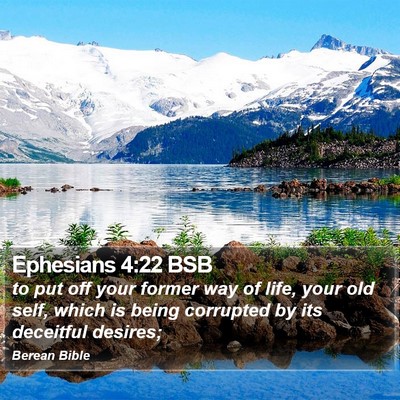 Ephesians 4:22 BSB Bible Verse Image