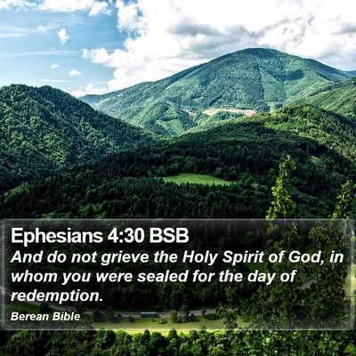 Ephesians 4:30 BSB Bible Verse Image