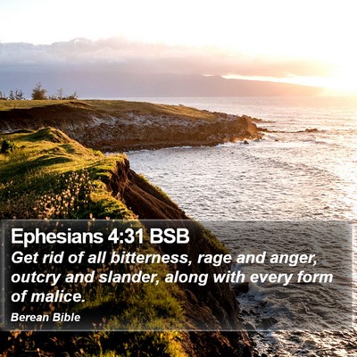 Ephesians 4:31 BSB Bible Verse Image