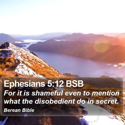 Ephesians 5:12 BSB Bible Verse Image