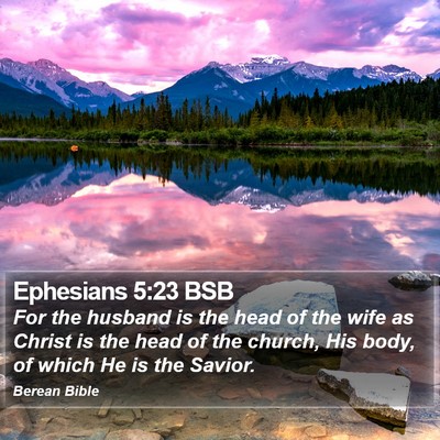 Ephesians 5:23 BSB Bible Verse Image