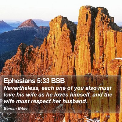 Ephesians 5:33 BSB Bible Verse Image