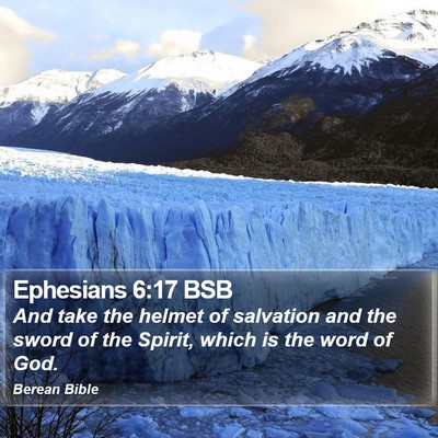 Ephesians 6:17 BSB Bible Verse Image
