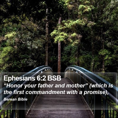 Ephesians 6:2 BSB Bible Verse Image