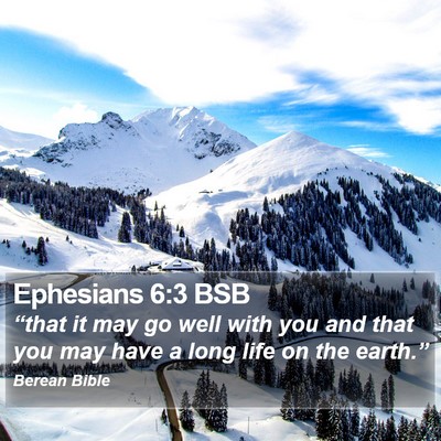 Ephesians 6:3 BSB Bible Verse Image