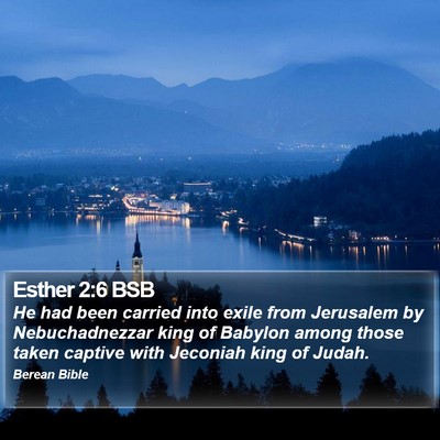 Esther 2:6 BSB Bible Verse Image