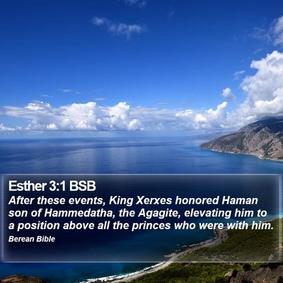 Esther 3:1 BSB Bible Verse Image