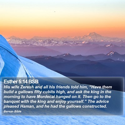 Esther 5:14 BSB Bible Verse Image