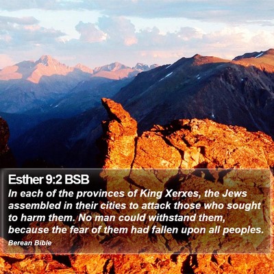 Esther 9:2 BSB Bible Verse Image