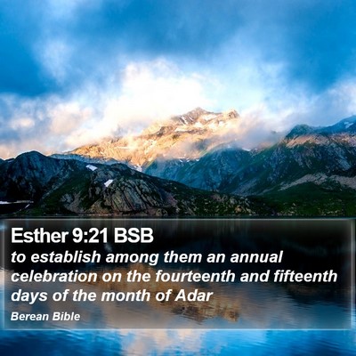 Esther 9:21 BSB Bible Verse Image