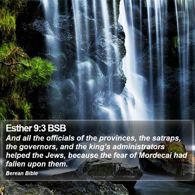 Esther 9:3 BSB Bible Verse Image