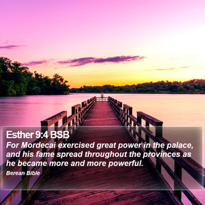Esther 9:4 BSB Bible Verse Image