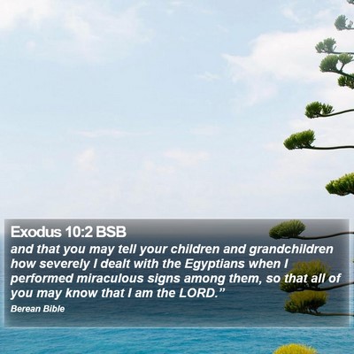 Exodus 10:2 BSB Bible Verse Image
