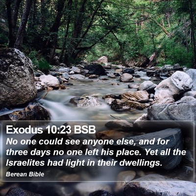 Exodus 10:23 BSB Bible Verse Image