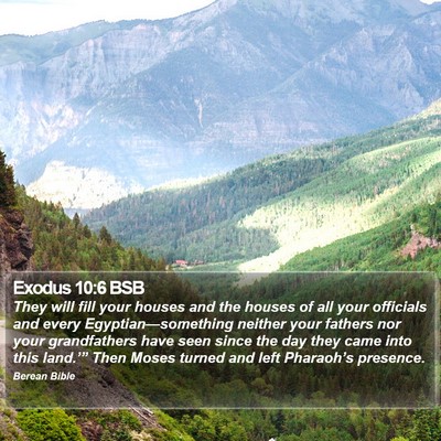 Exodus 10:6 BSB Bible Verse Image
